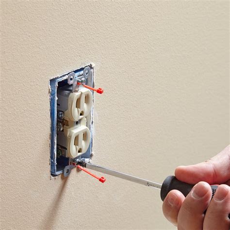 fix drilled hole in electrical box|screwy electrical box fixing.